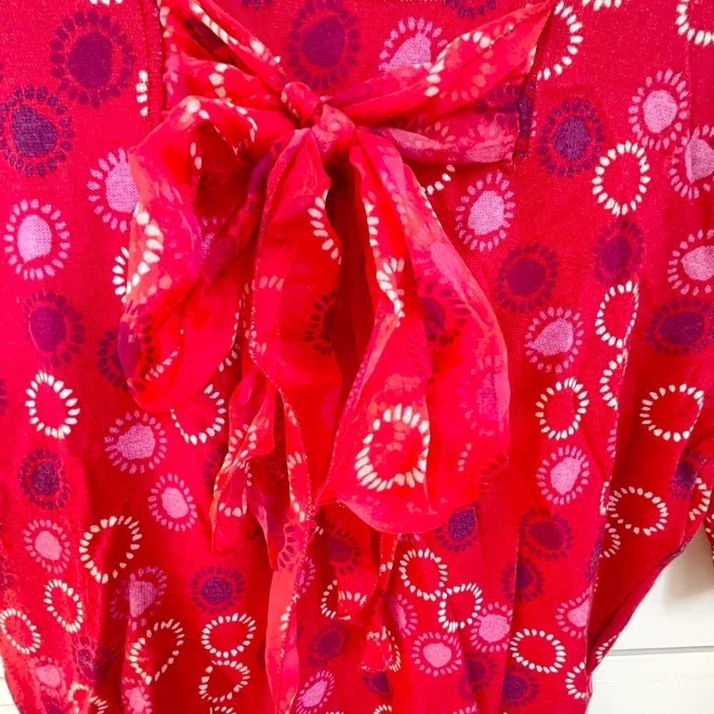 Christian Dior Printed Bow 3/4 Sleeve Knit Sweater - Picture 4 of 9